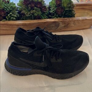 Nike Epic React Flyknit Black Racer running shoes sneakers men’s 12.5 AQ0067-004